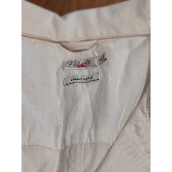 FAHERTY overland twill coverall jumpsuit in natural size XL - Picture 10 of 14